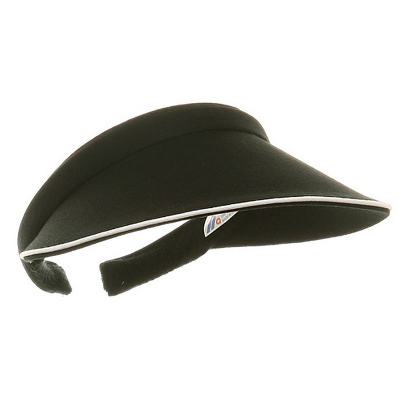 Mega Cap MG Women's Piping Clip On Visor Black - Image 4
